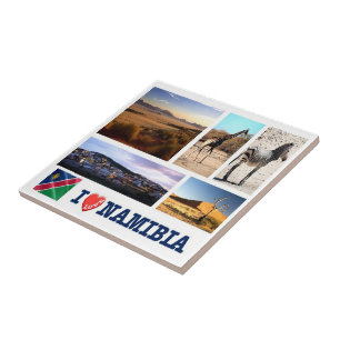 zNA009 NAMIBIA I Liebe, Mosaik, Afrika, Fliese
