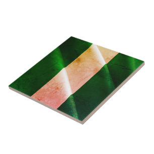 zNG002 NIGERIA, Waving Flag, Fliese