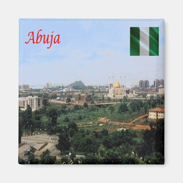 zNG004 ABUJA, Nigeria, Afrika, Kühlschrank Magnet (Vorne)