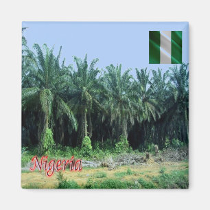 zNG009 NIGERIA, Palmen, Afrika, Kühlschrank Magnet