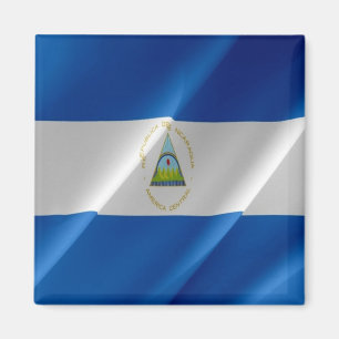 zNI002 NICARAGUA, Waving Flag, Amerika, Kühlschran Magnet