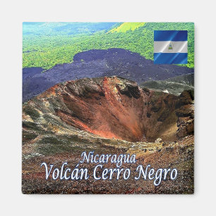 zNI007 VOLCANO CERRO NEGRO, Nicaragua, Kühlschrank Magnet
