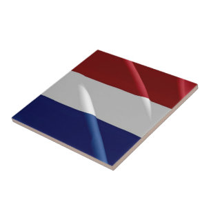 zNL002 DUTCH waving FLAG, Niederlande, Holland Fliese