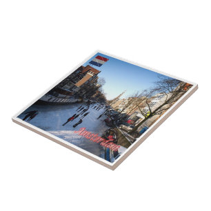 zNL007 AMSTERDAM panorama, Niederlande, Fliese