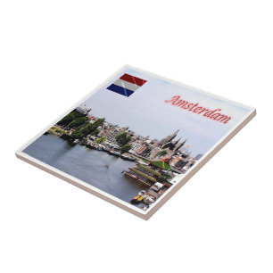 zNL010 AMSTERDAM vom Himmel aus gesehen, Fliese