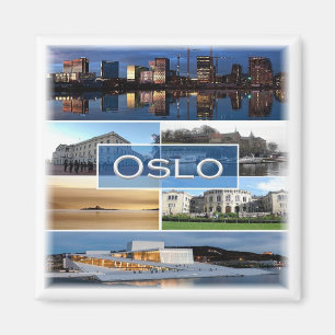 zNO006 OSLO, Norway, Europe, Fridge Magnet