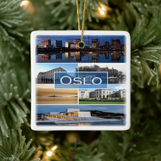 zNO006 OSLO, Norwegen, Europa, Keramikornament (Baum)