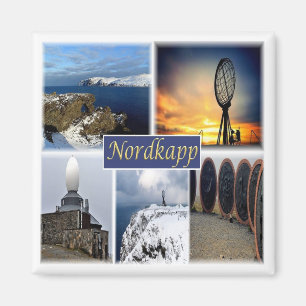 zNO007 NORDKAPP NORTH CAPE, Norwegen, Kühlschrank Magnet