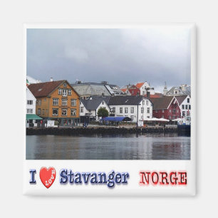 zNO027 STAVANGER "I Liebe", Norwegen, Europa, Kühl Magnet