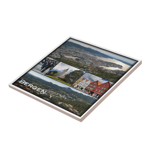 zNO043 BERGEN, Norwegen, Europa, Fliese (Seite)