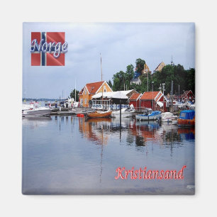 zNO047 KRISTIANSAND, Norwegen, Europa, Kühlschrank Magnet