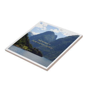 zNO059 NÆRØYFJORD Panorama, Norwegen, Fliese