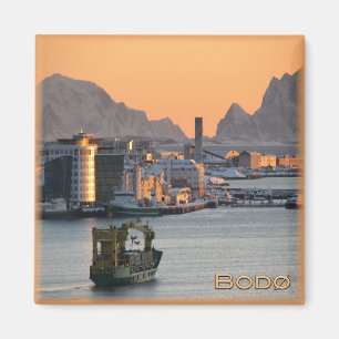 zNO077 BODØ Marina, Norwegen, Europa, Kühlschrank Magnet