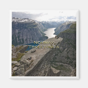 zNO083 TROLLTUNGA Panorama, Norwegen, Europa, Kühl Magnet