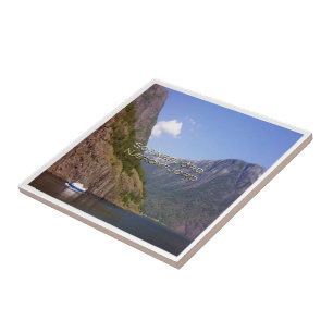 zNO087 SOGNEFJORD NAERØYFJORD, Norwey Fliese