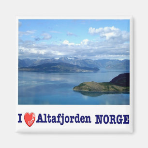 zNO126 ALTAFJORDEN, Norwegen, Europa, Kühlschrank Magnet