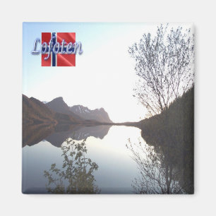 zNO137 LOFOTEN panorama, Norwegen, Kühlschrank Magnet