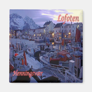 zNO140 HENNINGSVAER, Lofoten, Norwegen, Kühlschran Magnet
