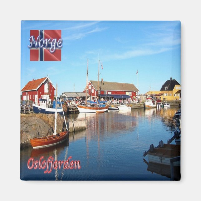 zNO157 OSLOFJORDEN, Norwegen, Europa, Kühlschrank Magnet (Vorne)