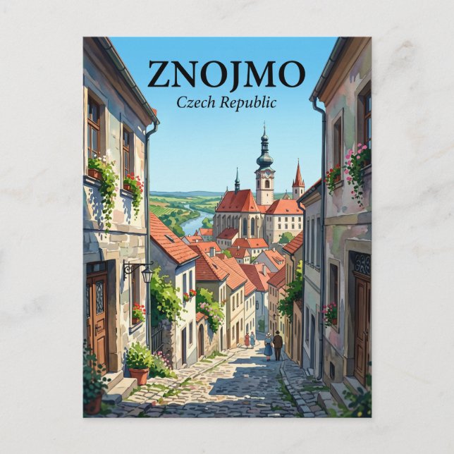Znojmo Tschechien Postkarte (Vorderseite)