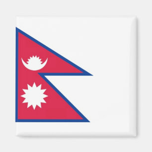 zNP001 Nepalesischer FLAG Nepal, Kühlschrank Magnet