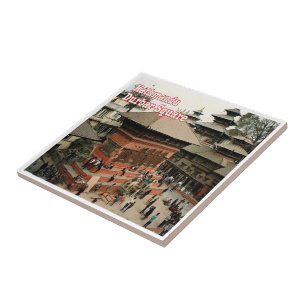 zNP003 Durbar Square KATHMANDU, Nepal Asien, Fliese