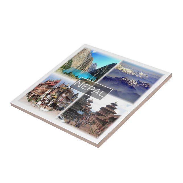 ZNP009 NEPAL Collage, Asien, Fliese (Seite)