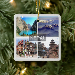 ZNP009 NEPAL Collage, Asien, Keramikornament