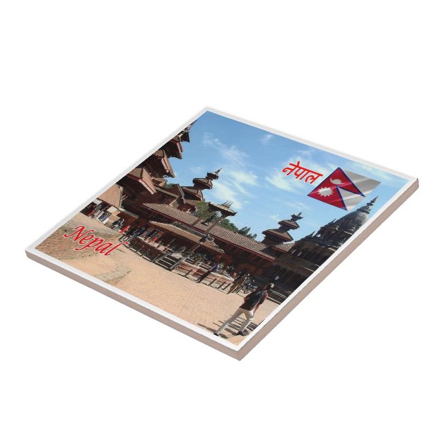 zNP010 PATAN-TEMPLES, Nepal, Asien, Fliese (Seite)