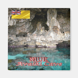 zNU004 NIUE, AVAIKI CAVE, Ozeanien, Kühlschrank Magnet