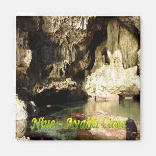 zNU005 NIUE, AVAIKI CAVE, Ozeanien, Kühlschrank Magnet