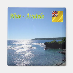 zNU006 AVATELE, NIUE, Sea View, Ozeanien, Kühlschr Magnet