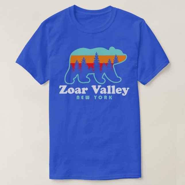 Zoar Valley New York Bear Souvenir Geschenk Sunris T-Shirt (Design vorne)
