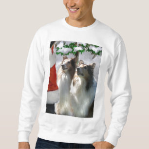 Zobel-raue Collie-Weihnachtsgeschenke Sweatshirt