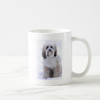 Zobel und Weiß tibetanischen Terriers Kaffeetasse