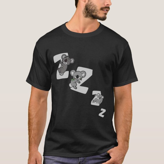 Zobewahrer Schlafgeschenk Koala Bär T-Shirt (Vorderseite)