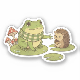 Zochi & Bramble der Igel Aufkleber