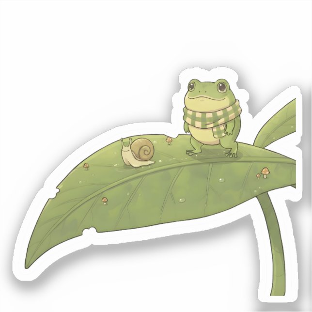 Zochi & Clover die Schnecke Aufkleber (Vorderseite)