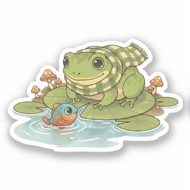 Zochi & Ripple der Fisch Aufkleber (Vorderseite)
