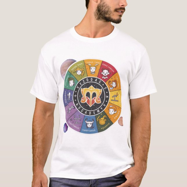 zodiac academy sticker T-Shirt (Vorderseite)