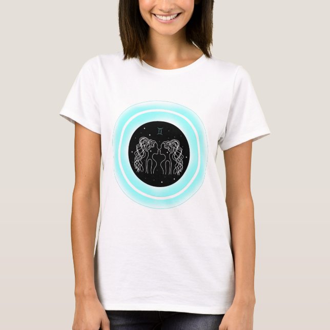Zodiac Air Element Gemini T-Shirt (Vorderseite)