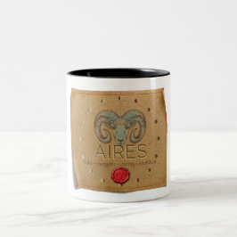 Zodiac - Aires - Coffee Mug Zweifarbige Tasse
