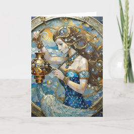 Zodiac - Aquarius Der Wasserträger Karte