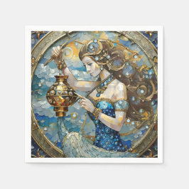 Zodiac - Aquarius Der Wasserträger Serviette