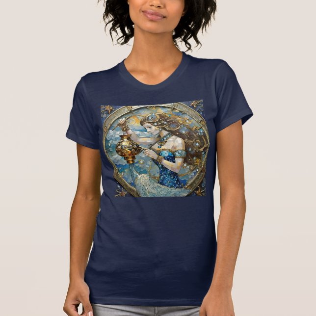 Zodiac - Aquarius Der Wasserträger T-Shirt (Vorderseite)
