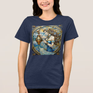 Zodiac - Aquarius Der Wasserträger Tri-Blend Shirt