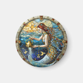 Zodiac - Aquarius Die Meerjungfrau Magnet