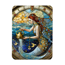 Zodiac - Aquarius Die Meerjungfrau Magnet