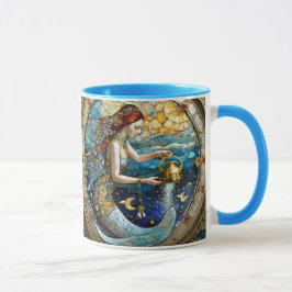 Zodiac - Aquarius Die Meerjungfrau Tasse