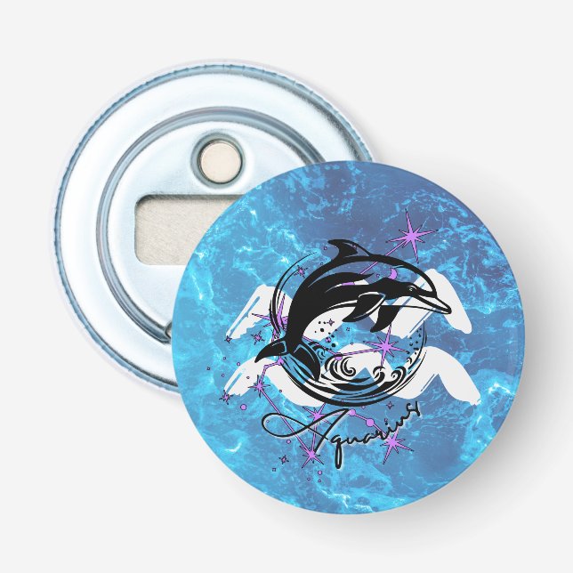 Zodiac Aquarius Flaschenöffner (Vorderseite)